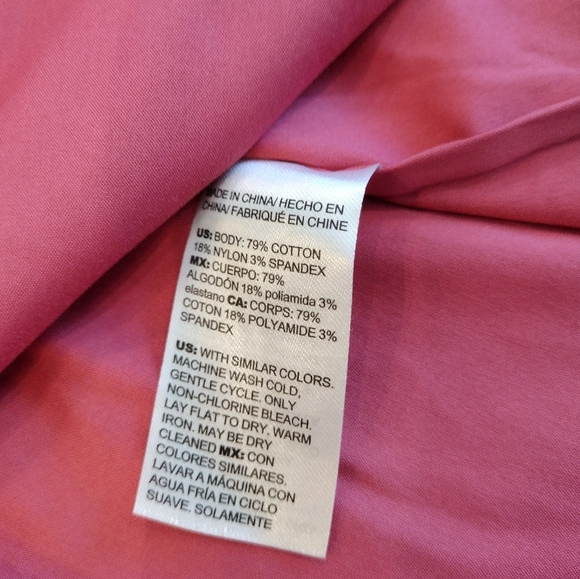 CHICO'S Women's EEUC Pink Blouse Top 3/4 sleeves - 3.5 XL XXL - Picture 7 of 10